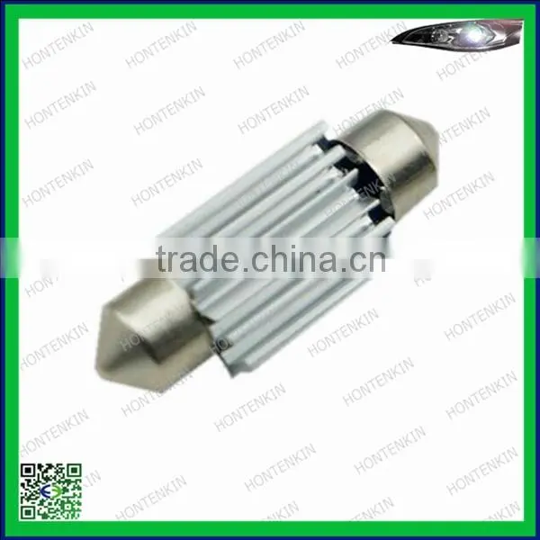 High Quality 36mm 2SMD 5050 LED C5W License Plate Light (white) metal shell festoon canbus led