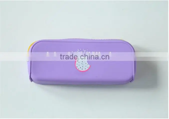 Stock!Silicone Pencil Bag School Office Silicone Pen Cases / Wholesale Colorful Pencil Bag