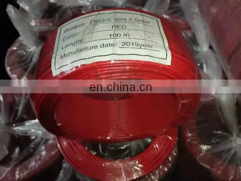 2021 year best selling cable H07V-R wire 1.5mm 2.5mm 4mm