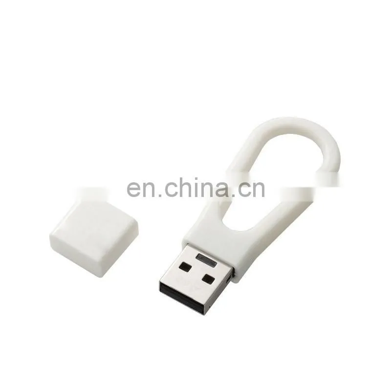 2020 plastic flash drive 2gb 4gb 8gb USB Flash Drives with keychain oem logo plastic hook pen driver