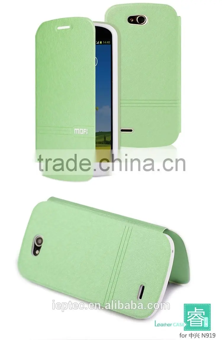MOFi Flip Leather Cover Case for ZTE N919, Mobile Phone Accessory for ZTE N919D Case