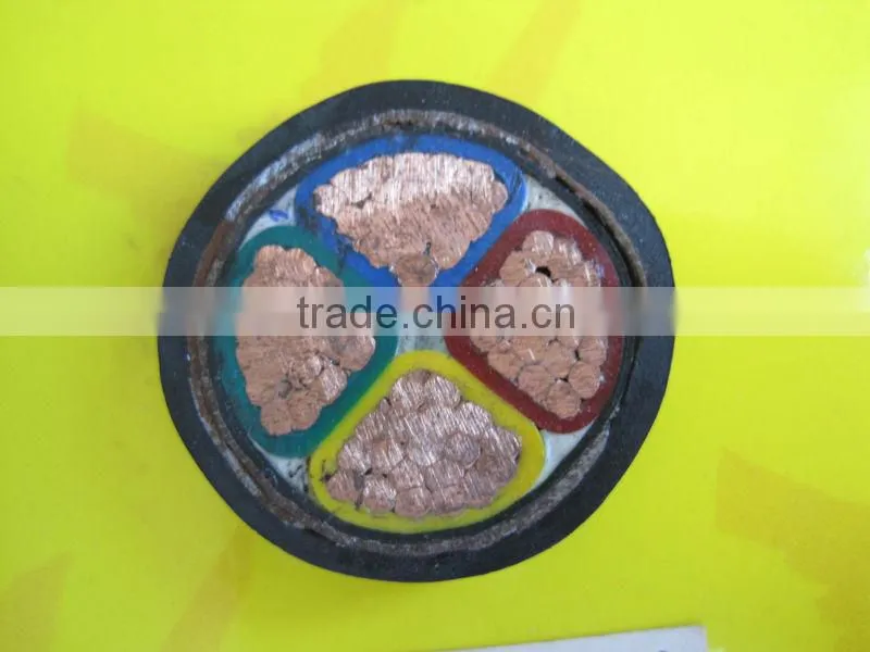 YJV1/3.6/6 KV XLPE insulated power cable multi-cores PVC sheathed electronic cables