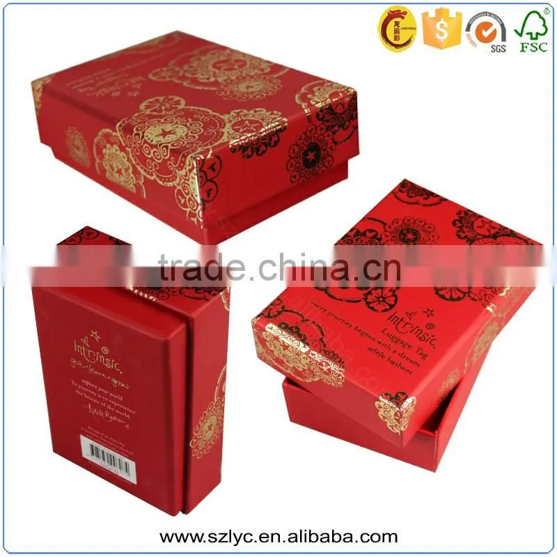 OEM lower cost top and bottom Cardboard gift packing box
