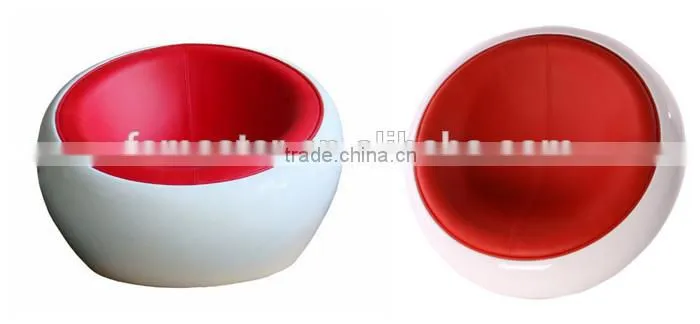 replica fiberglass material PU/genuine leather Eero Aarnio Half Dome Chair