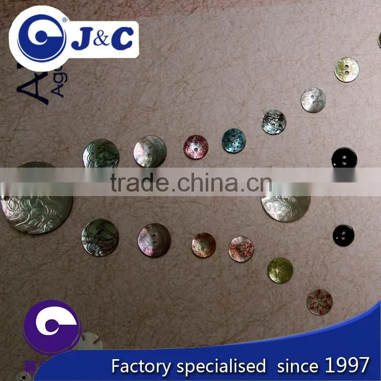 bespoke shape of Agoya shell buttons with 1/2/3/4 holes