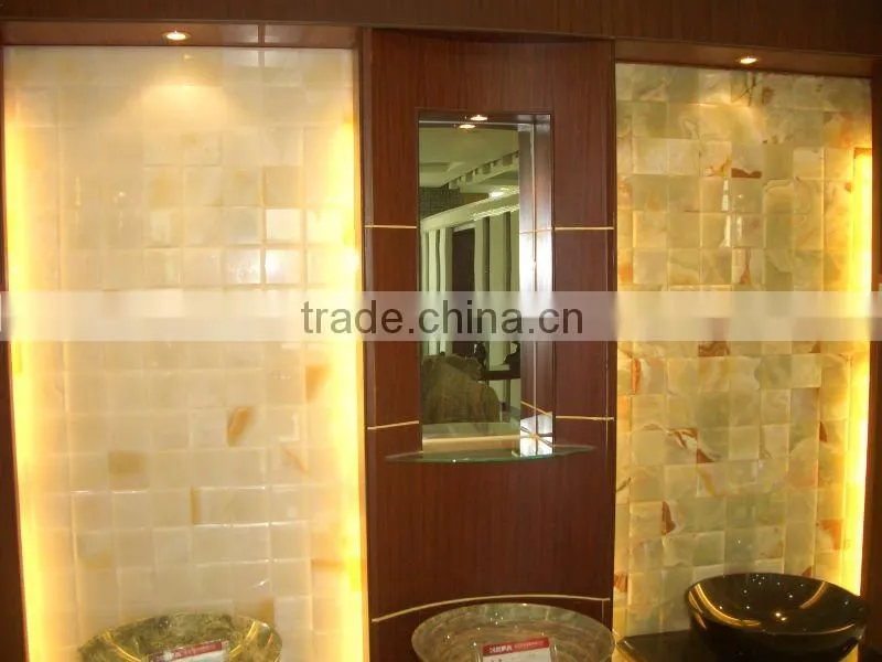 Decorative Polished Natural Onyx Stone Mosaic
