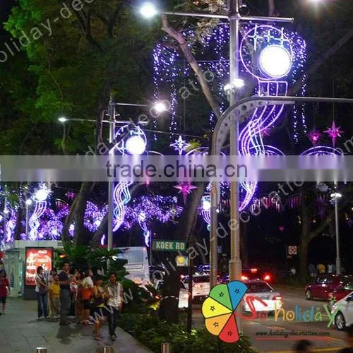 Across street light for outdoor light decoration