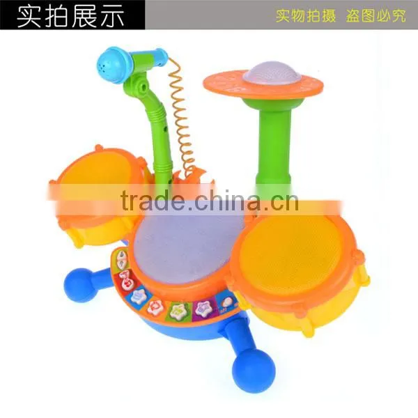 Preschool education toys, jazz drum toy, with light and music