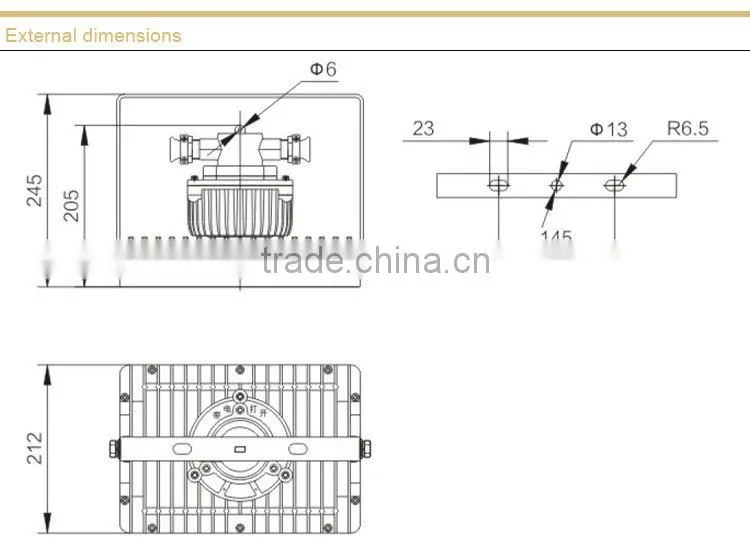 DGS50/127L(A) Mining flameproof LED roadway lights