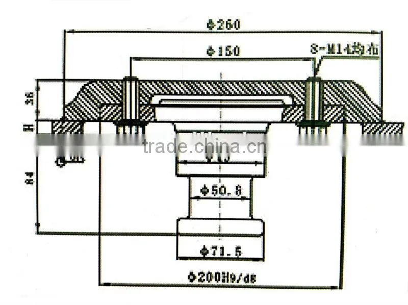 2 inch ,3.5 inch Kingpin for semi trailer
