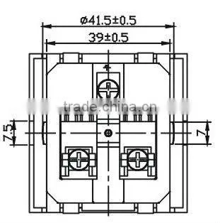 10A 16A 250V Euro AC electric switch and socket