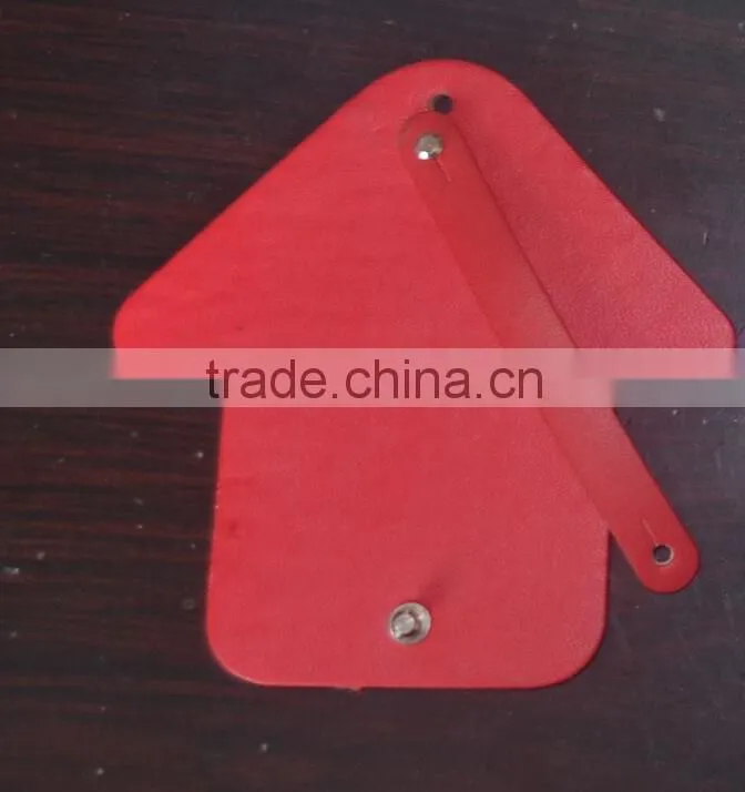 PU Leather Mushroom Shape Tag can be Decorated with DIY Slide Letters
