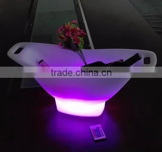 PE plastic Fruit tray with LED light and remote control 6530E