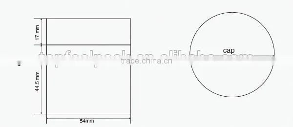 2015 hot selling Plastic Acrylic Jar for Cosmetic Cream