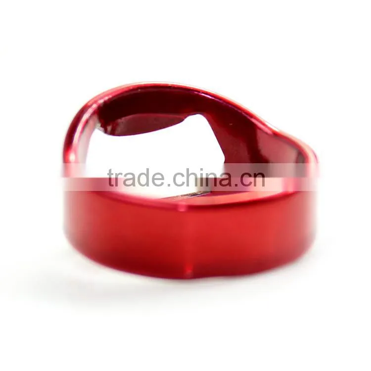 Fashion metal finger ring bottle opener
