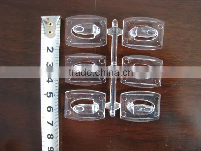 transparent adhesive plastic hooks clear