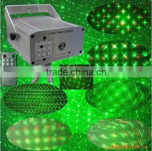 HOT SALE 150mW Red and Green led mini 12v laser lighting