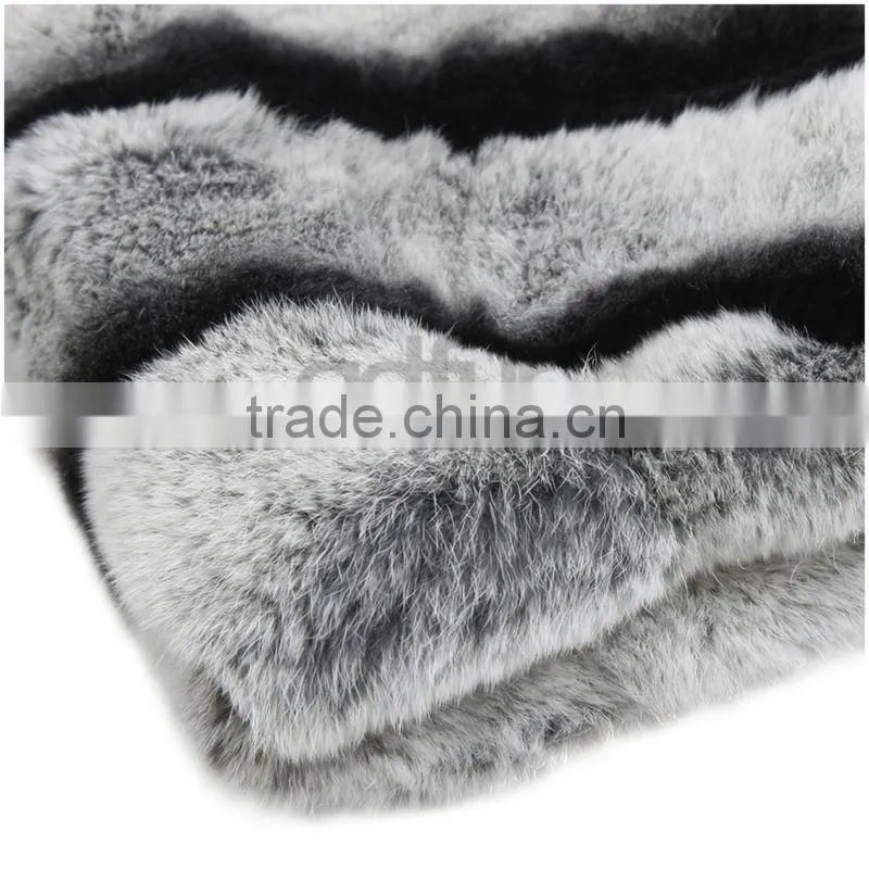 QD30350 Latest Real Fur Winter Russian Girls Fashion Chinchilla Rex Rabbit Coat Ladies Western Plus Size Rabbit Coat