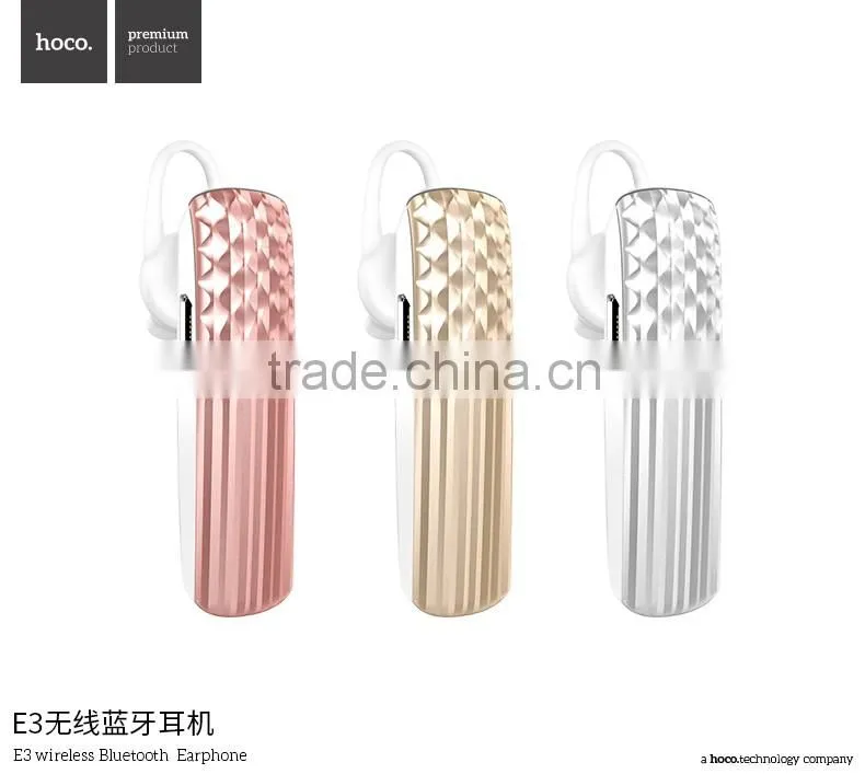 HOCO Fashion E3 Wireless Bluetooth Earphone for iPhone 6s/S7/MP3 Handsfree Bluetooth Headphone with Mic for mobile phone/MP4