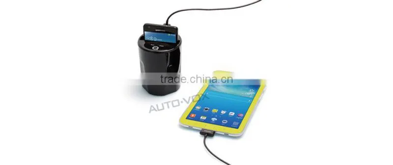 QI compatible cup holder car wireless charger certificated