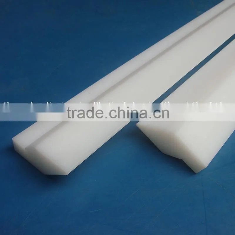blue CNC machining impact resistant UHMWPE rail guide
