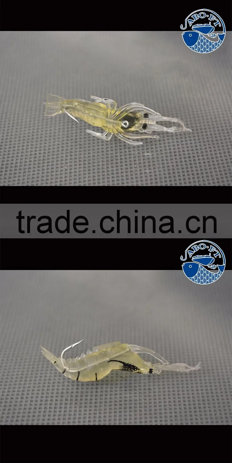 2016 wholesale price newest flavored soft shrimp fishing lure