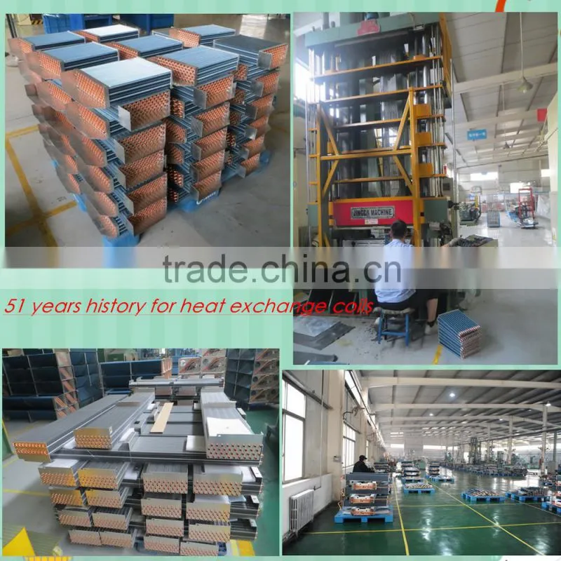 Tube fin air cooled evaporator for refrigeration, cold room, air conditioning system