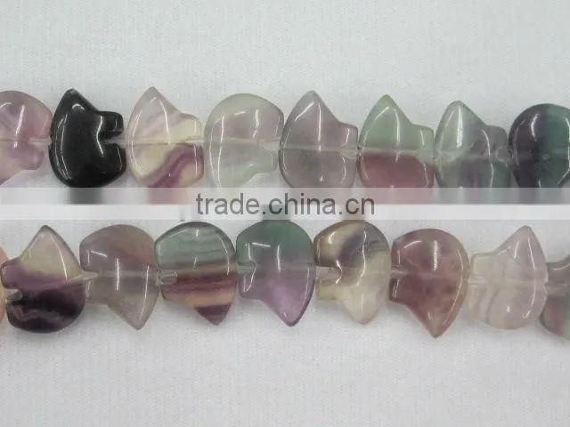 Offer 13 x18mm natural Red Grey Agate bear beads