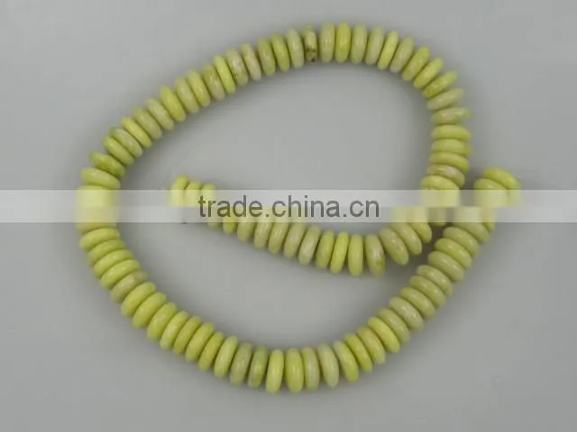 natural lemon stone rondelle beads