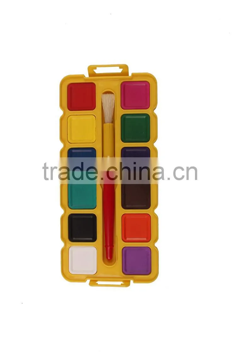 Hot Selling 16Colors Dry Water color Paint Set For Kids