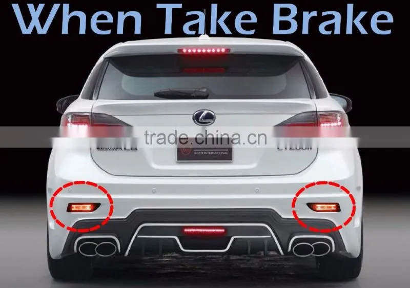 FOR LEXUS CT200H Car Tail LIGHT Red Brake warning REAR BUMPER LIGHT