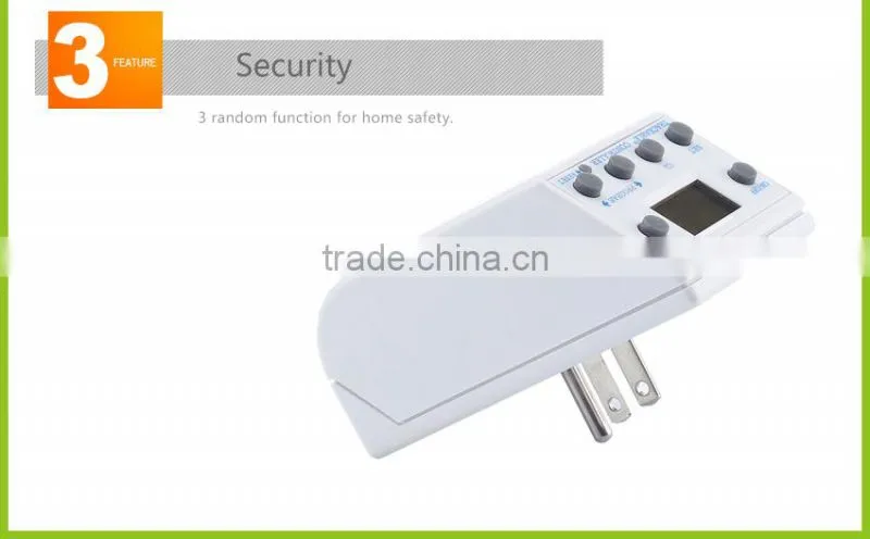 Digital electronic timer switch socket plug