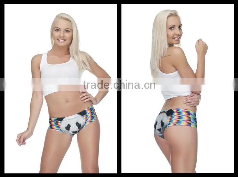 children's cute panties pug dog cut cat sexy girls tight lingerie stretchy underpanties 3d digital full print custom hot sale