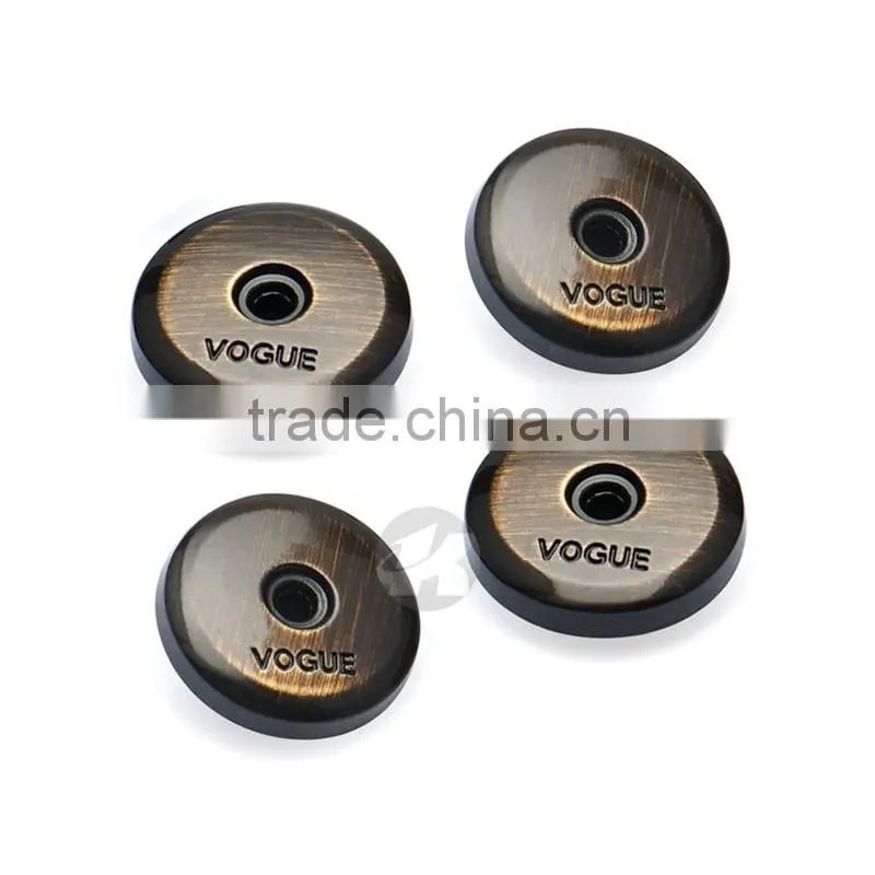 Brushed Filament Spray Color 4 parts Metal Coats Spring Snap Button