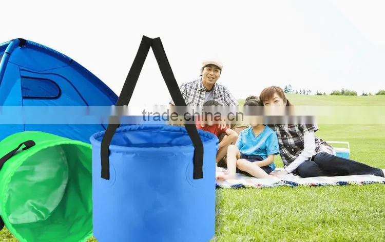 camping hiking multi function outdoor folding bucket