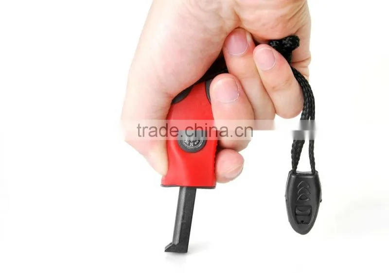 Magnesium Survival Fire Starter - Water Proof - Military Grade - 12,000+ Strikes - Flammable Shavings - 3,000 Degree Sparks