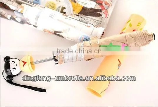 Wholesale children cheap wine bottle folding umbrella
