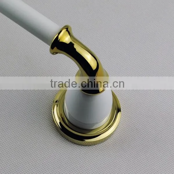 unique designed elegant white and golden wallmounted Towel Bar, decorative bathroom towel bars Bathroom Hardware Accessories