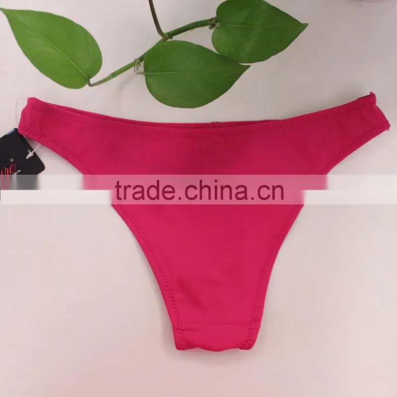 Low cut women sexy bikini cotton underwear manufacturer in China