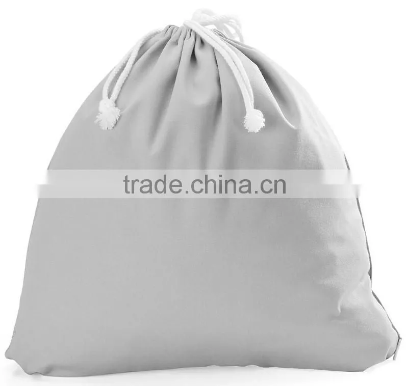Portable snacks storage lightweight canvas drawstring bag