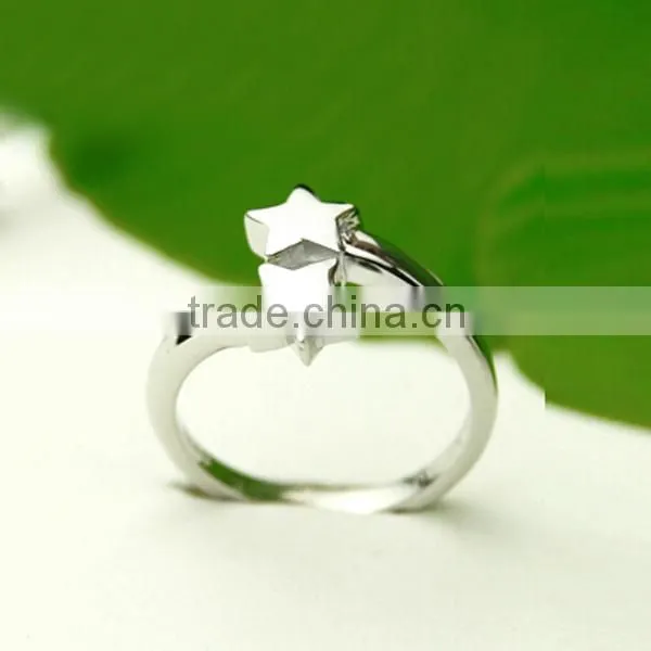 Wholesale Fashion couple jewelry Silver 925 Star Silver Ring