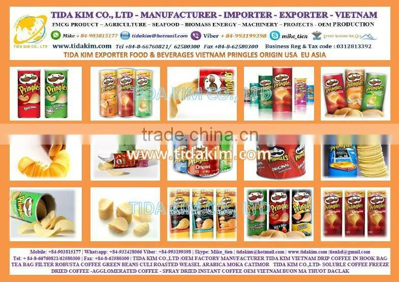 PRINGLES POTATOES - ORANGE STRAWBERRY OREO CHOCOLATE TIDA KIM - COOKIES CREAM FOOD ORIGIN POTATOES PRINGES DISTRIBUTOR