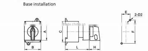 Changeover switch CE LW30 series OFF/ON rotary switch with good quality