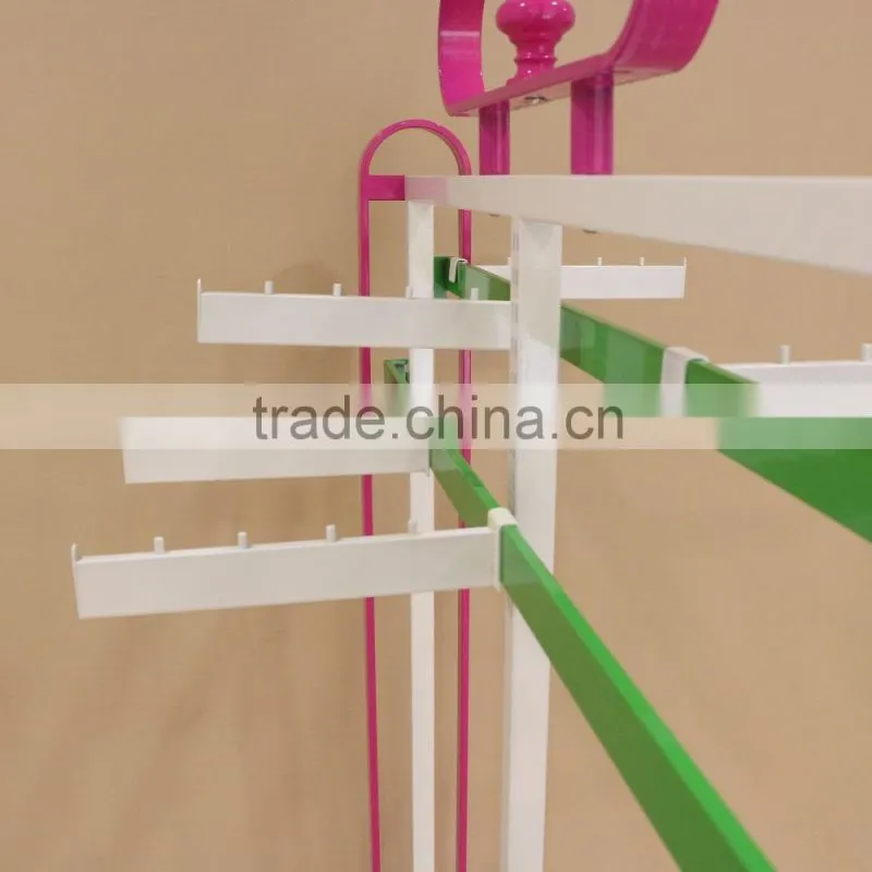 Factory Clothes Display Rack pink garment display stand for lingeries gearment store