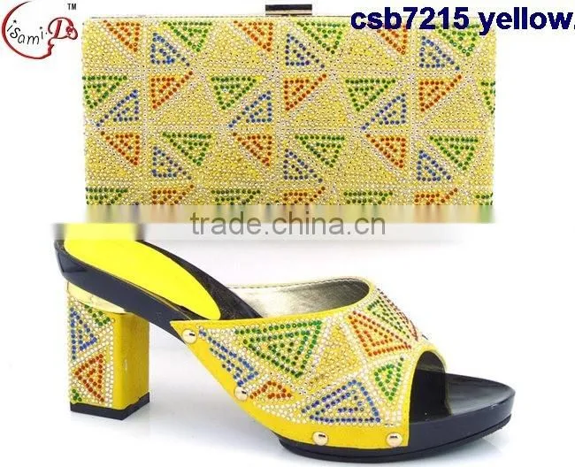 CSB7216 New design for women shopping cheap italian shoes matching bags
