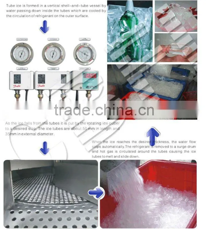 12 tons in Africa country ice plant Ice Tube Machine Edible ice