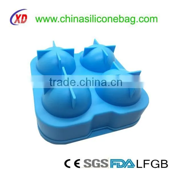 cheap silicone ice cube ball rubber ball shaped cube tray