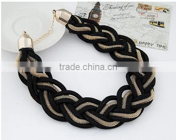Jewelry Alibaba China Top Sale Latest Korean Fashion All-match Exquisite Alloy Fluorescence Rope Chain Necklace in Stock