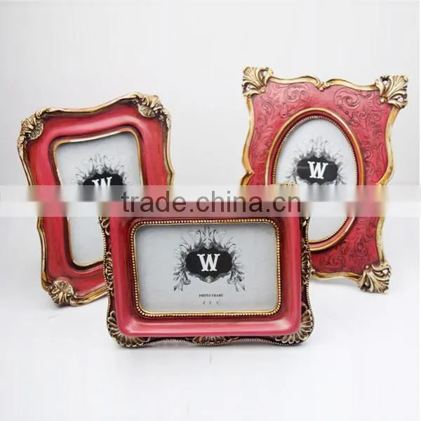 Resin crafts Xiamen supplier vermilion photo frame