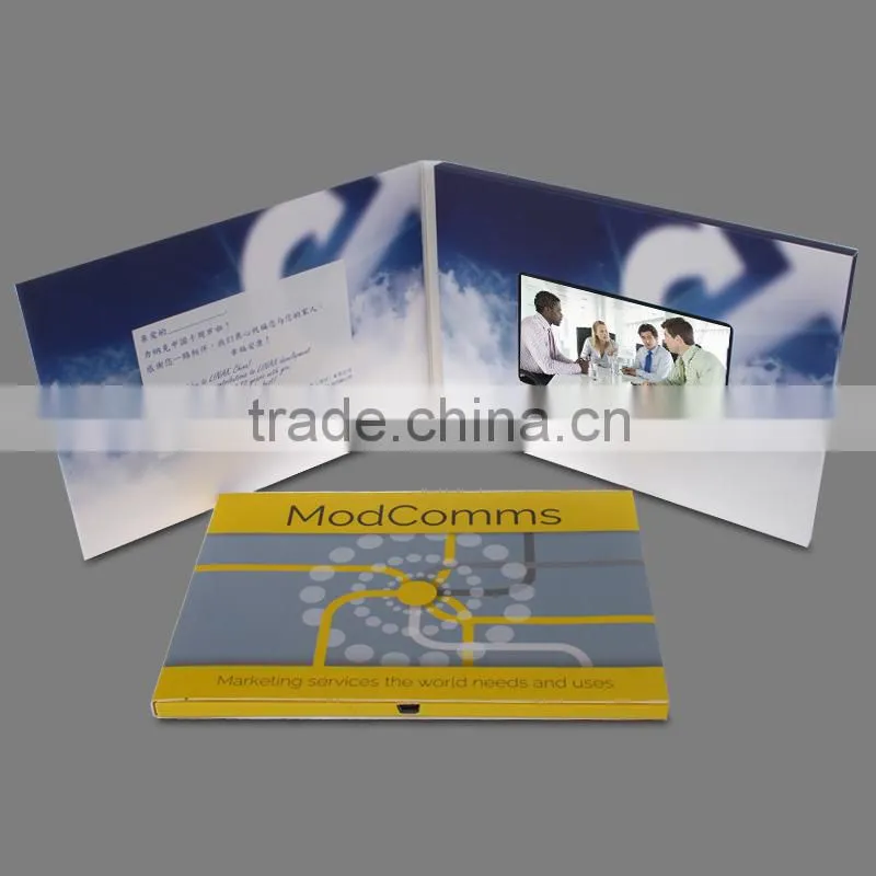 5 Inch TFT LCD invitation lcd video greeting card